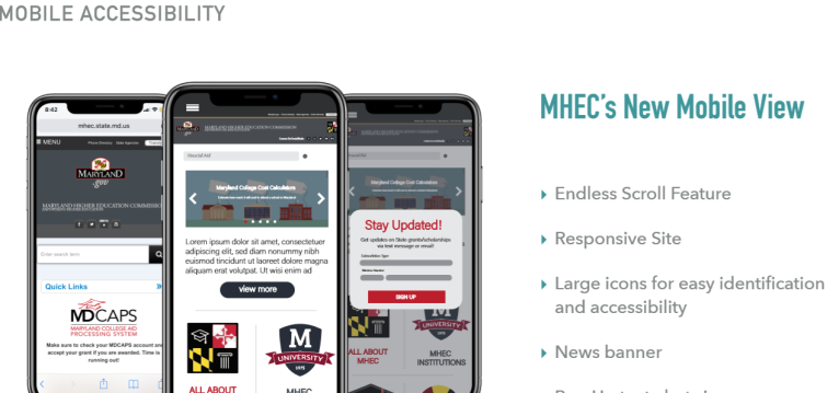 Redesigned MHEC mobile experience