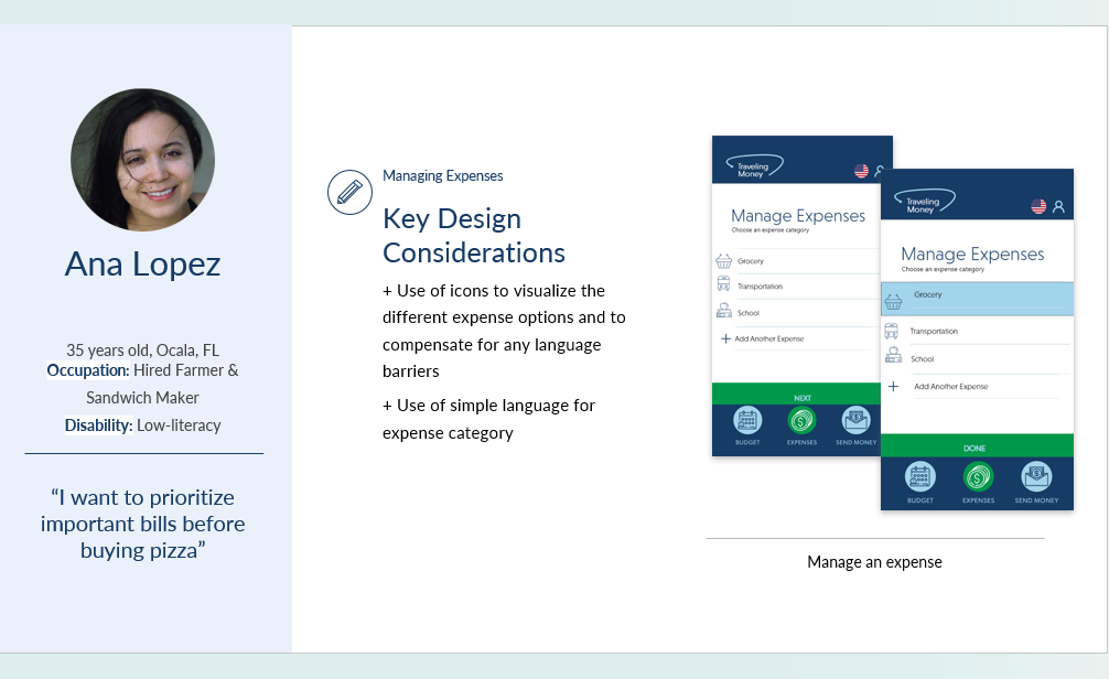 Key design considerations — managing expenses